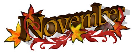 november banner clipart